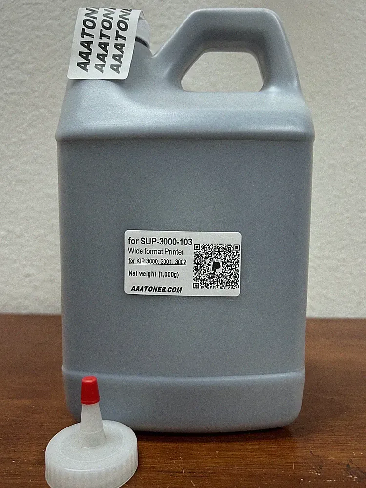 (1kg/1,000g) BULK Toner Refill for KIP 3000, 3001, 3002 Wide Format Printer