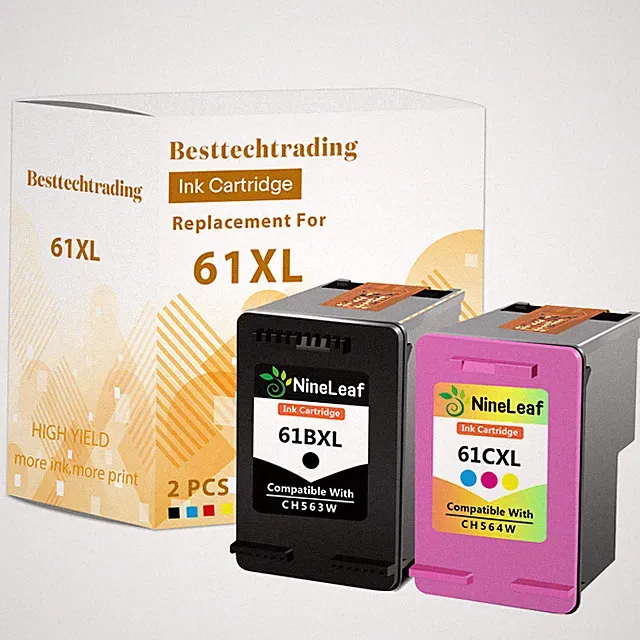 61XL Refilled Print Cartridge black & color ink for HP Deskjet 3510 3511