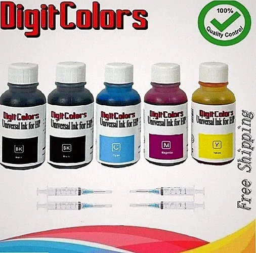 Digit Colors Ink Refill Kit HP 60/61/62/63/64/65/67/68/901/300/121/XL Cartridges