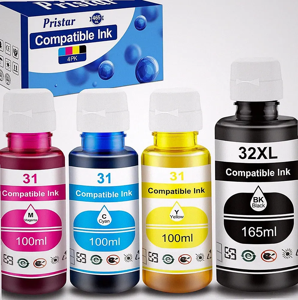 High Capacity Compatible Ink Refill Bottles for HP Smart Tank 7301 7602 5000...