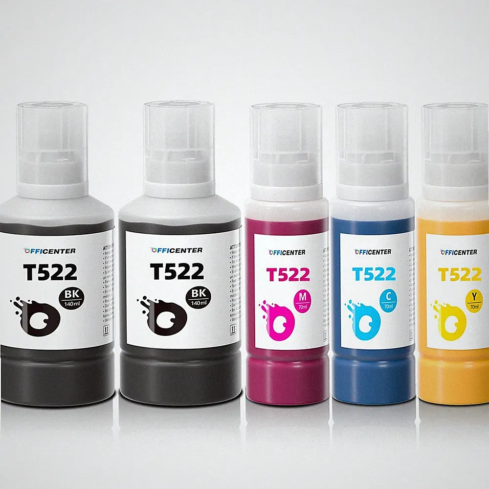 Ink Refill Bottles T522 522 Combo Pack 2BK C M Y EcoTank Printer Supply